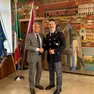 Il questore Marco Odorisio con l’assistente capo coordinatore della polizia di Stato Geremia Manuel Domingo