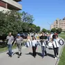 La marcia dei residenti di via Capodistria e via Albona