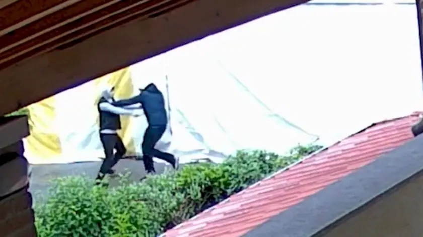 Un frame del video dell'omicidio