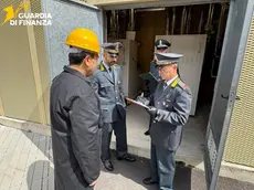 Un controllo della guardia di finanza