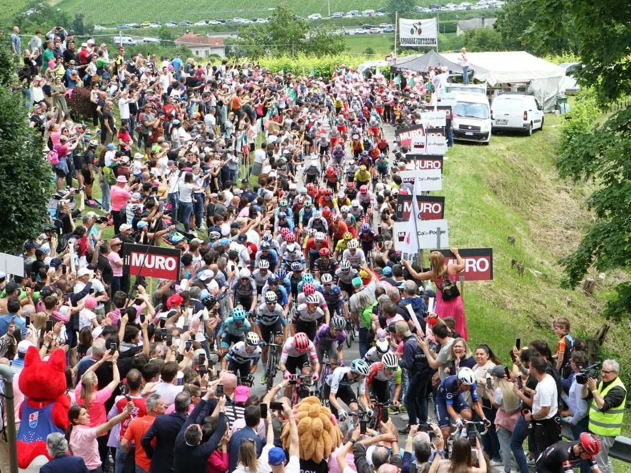 Tifosi al Muro di Ca' del Poggio