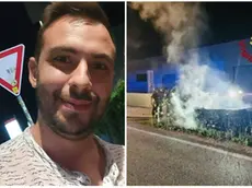 La vittima, Pietro Nocera, e il luogo dell'incidente a Nervesa