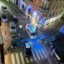 L’intervento delle forze dell’ordine venerdì sera in corso del Popolo
