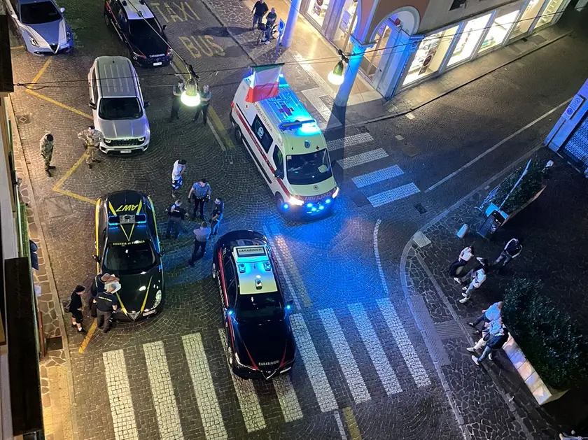 L’intervento delle forze dell’ordine venerdì sera in corso del Popolo