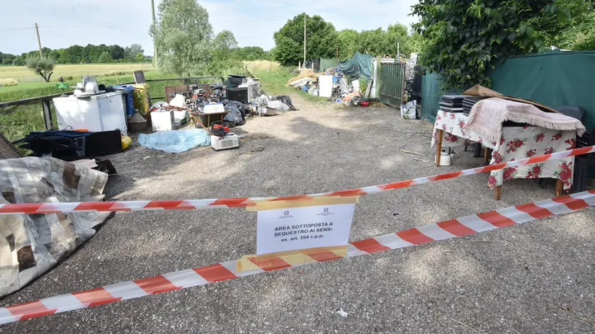 L'area posta sotto sequestro
