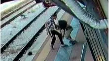 Un frame della rissa in stazione a Montebelluna