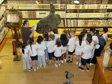 Scolaresca in visita alla collezione Scarpa