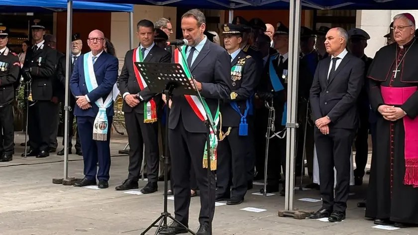 Il sindaco di Treviso Mario Conte in occasione della festa della Repubblica