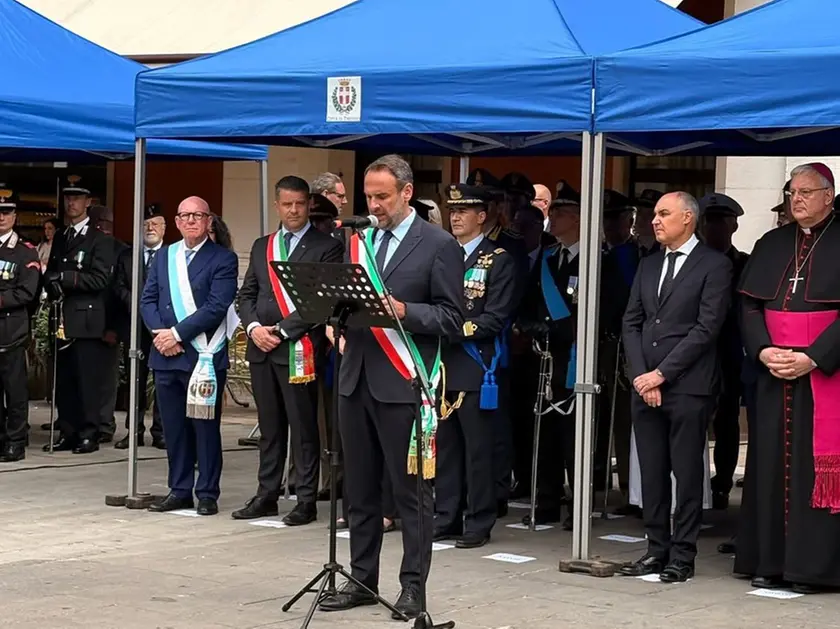 Il sindaco di Treviso Mario Conte in occasione della festa della Repubblica