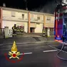 L'intervento dei pompieri a Mareno