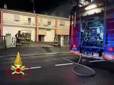 L'intervento dei pompieri a Mareno
