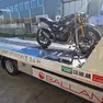 La moto della vittima dell'incidente mortale