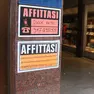 Cartelli di affitti in città