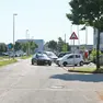 La zona industriale di Riese dove ha perso la vita il motociclista