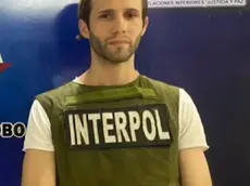 Luigi Nasato al momento dell'arresto in Venezuela
