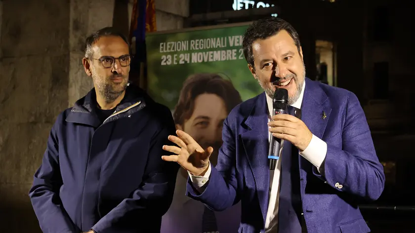 L’ultima visita di Matteo Salvini sotto la loggia dei Trecento