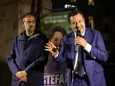 L’ultima visita di Matteo Salvini sotto la loggia dei Trecento