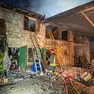 Il granaio in fiamme a Refrontolo