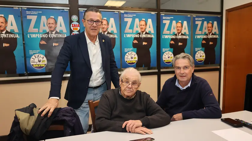 Stefano Marcon, con Gian Paolo Gobbo e Dimitri Coin