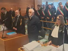 Il sindaco di Preone, Andrea Martinis, durante un'udienza al tribunale di Udine
