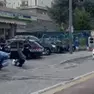 Un fotogtamma del video che ha immortalato l'incidente durante la 1000 Miglia a Padova