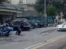 Un fotogtamma del video che ha immortalato l'incidente durante la 1000 Miglia a Padova