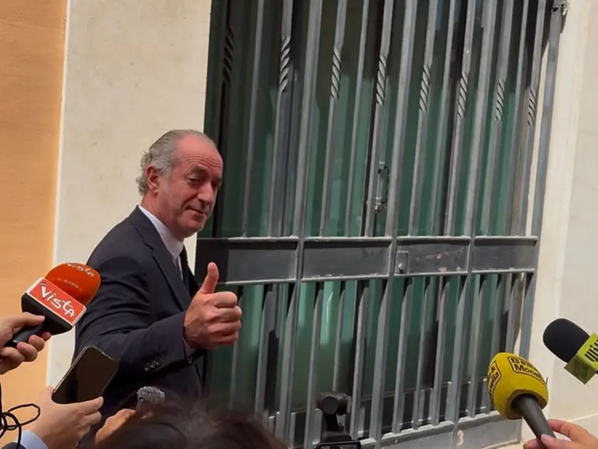 L'ex presidente della Regione Veneto Luca Zaia
