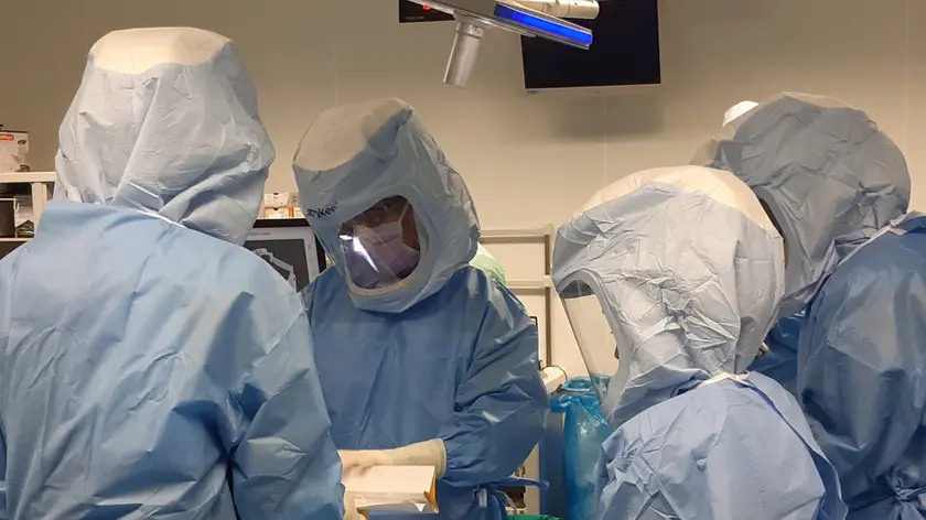 Un'operazione all'ospedale di Conegliano