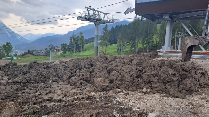 Il cantiere della cabinovia Apollonio Socrepes