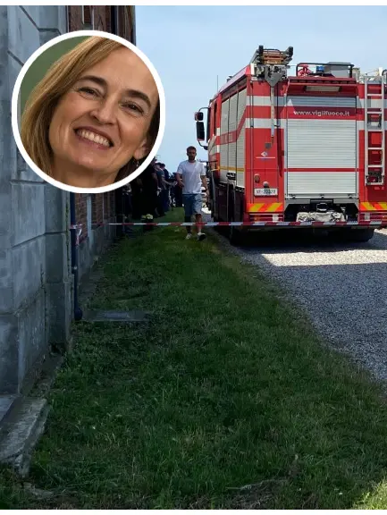 Il luogo del ritrovamento del corpo di Chiara Guerra (nel tondo)