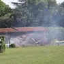 La stalla dell'ippodromo Sant'Artemio crollata a causa dell'incendio