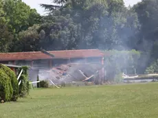 La stalla dell'ippodromo Sant'Artemio crollata a causa dell'incendio