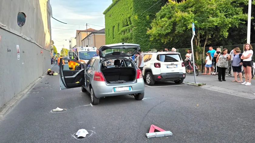 L'incidente in borgo Pieve a Castelfranco