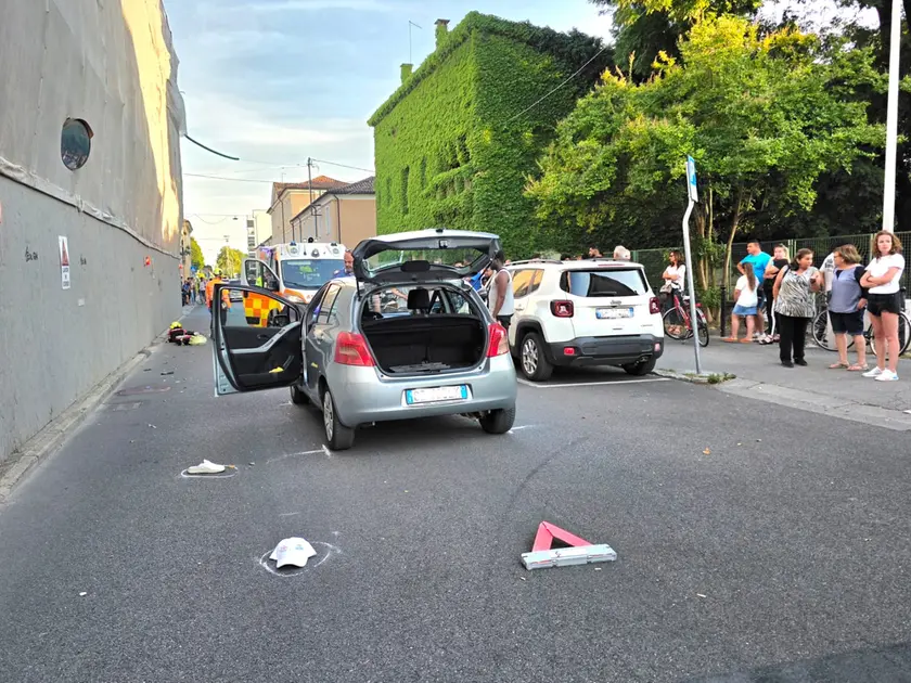 L'incidente in borgo Pieve a Castelfranco