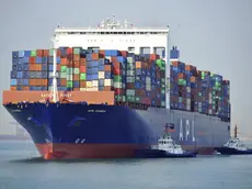 Una nave portacontainer