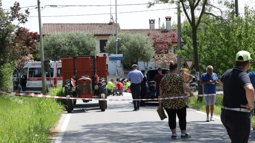L'incidente di Zero Branco tra un trattore e una moto