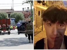 Il luogo dell'incidente e la vittima Giacomo Gobbo (fotofilm)
