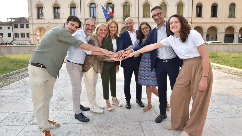 Da sinistra Boldo, Beltramello, Concolato, Ghimenton, Manente, Piazza, Antonello e Stangherlin