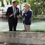 Il sindaco Mario Conte con Domenico Basso
