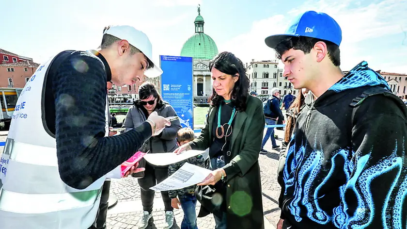 Controlli del ticket d'ingresso a Venezia