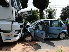 Un'immagine dello schianto avvenuto a Fagarè di San Biagio