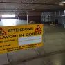 La transenna per la chiusura alle auto al park Dal Negro (Agenzia Fotofilm)