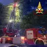L'intervento dei vigili del fuoco