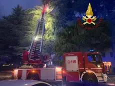 L'intervento dei vigili del fuoco