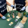 Le sostanze sequestrate dalla Finanza