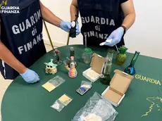 Le sostanze sequestrate dalla Finanza