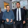 FERRAZZA AG.FOTOFILM TREVISO CAMPAGNA ELETTORALE IN FOTO SALVINI E CONTE ALLA LOGGIA DEI 300 Treviso - Campagna elettorale della Lega - Matteo Salvini a Treviso 2018 duemiladiciotto Matteo Salvini a Treviso con il candidato sindaco Mario Conte