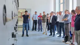 La visita alla cabina elettrica di Roiano (foto Massimo Silvano)