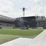 Ultimi preparativi al Bluenergy Stadium per il concerto di Vasco. Foto Petrussi