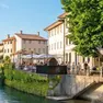 L'esterno del locale "La Me Diga" di Nervesa